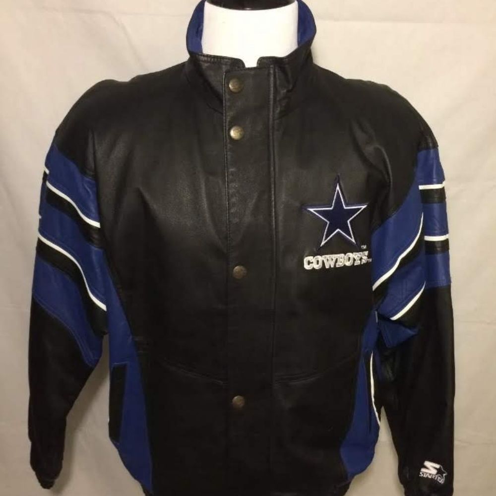 Vintage Dallas Cowboys Leather Starter Jacker